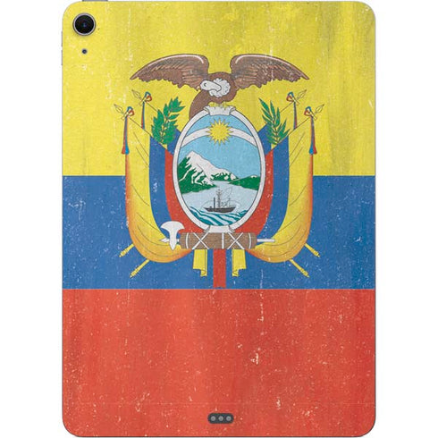 Ecuador Flag Distressed Apple iPad Air Skin